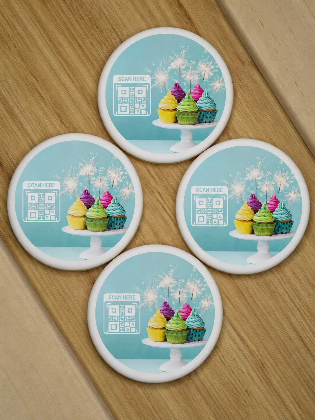 Birthday sparkle cupcakes